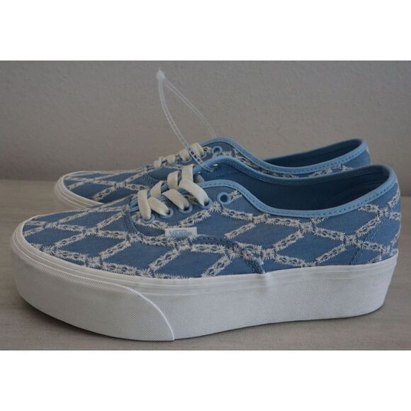 Vans Unisex Men's Sz 9.5 Women's 11 Blue Denim Mix Authentic Stackform Sneakers - Picture 6 of 8
